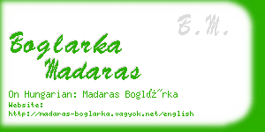 boglarka madaras business card
